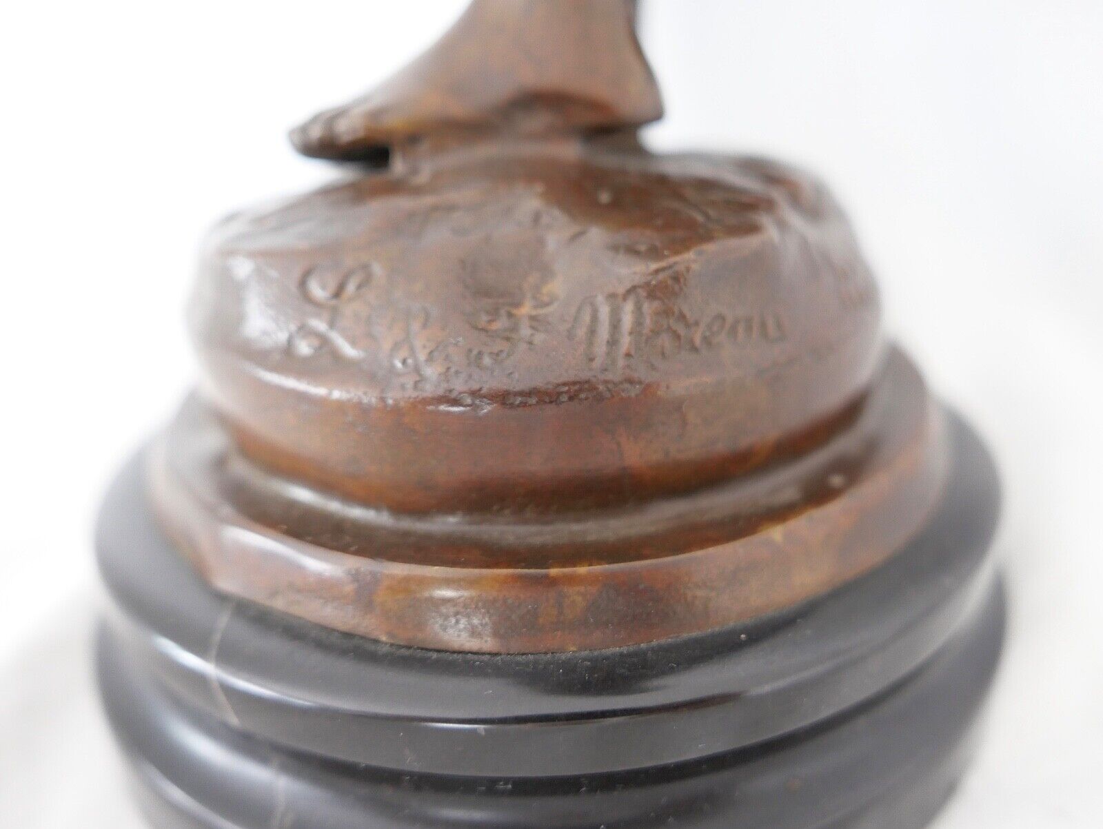 Antike Bronze Figur Skulptur " L & F Moreau " 37 cm um 1900 - Antikhandel-Stuttgart