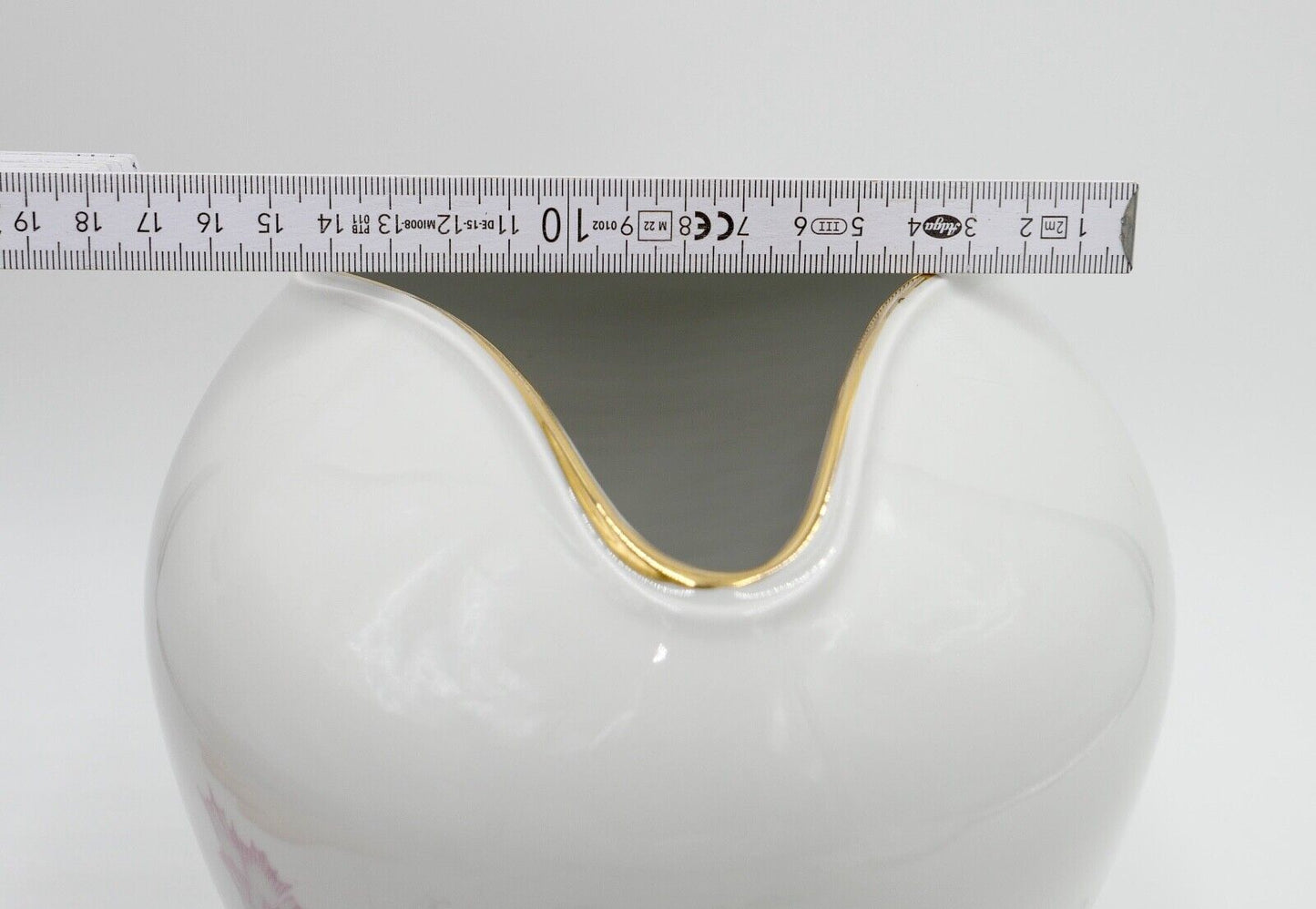 Hutschenreuther Arzberg Vase " C.T. " Blumen Dekor 22 cm 8508F1 " 226 " selten - Antikhandel-Stuttgart