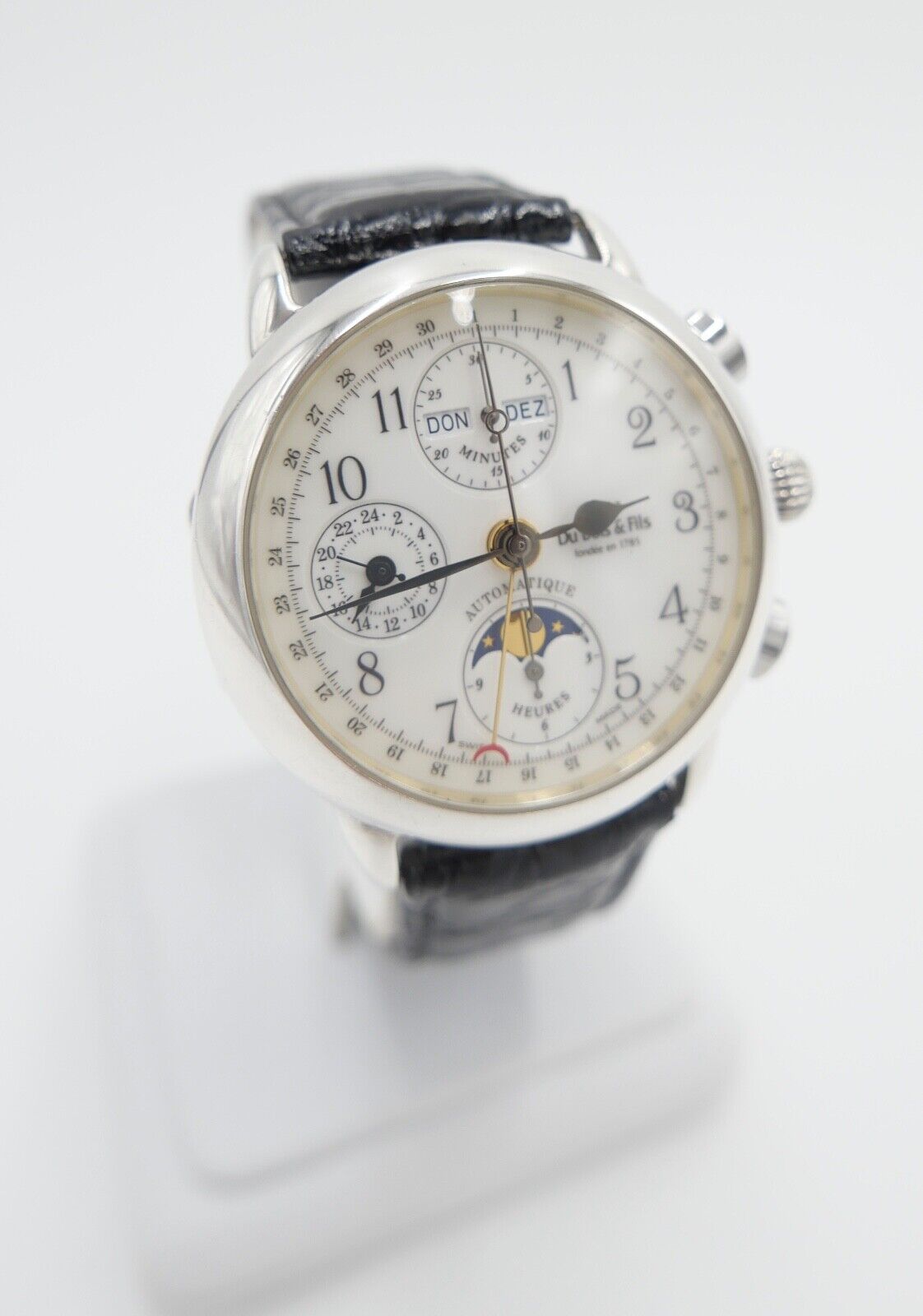 Philippe DuBois & Fils Chronograph 1910 Musee Edition 38 925 Silber Cal. ETA7751 - Antikhandel-Stuttgart