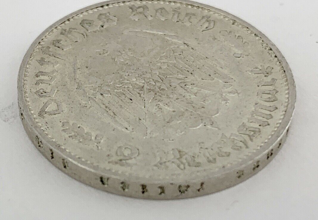 2 Reichsmark DRITTES REICH 175 Geburtstag Friedrich Schiller 1934 F J. Jäger 358 - Antikhandel-Stuttgart