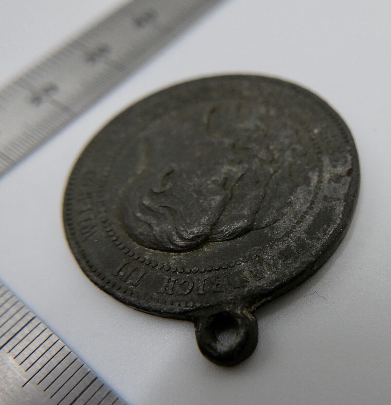 Zur Erinnerung an das Drei Kaiser Jahr 1888 MEDAILLE ANHÄNGER Friedrich Wilhelm - Antikhandel-Stuttgart