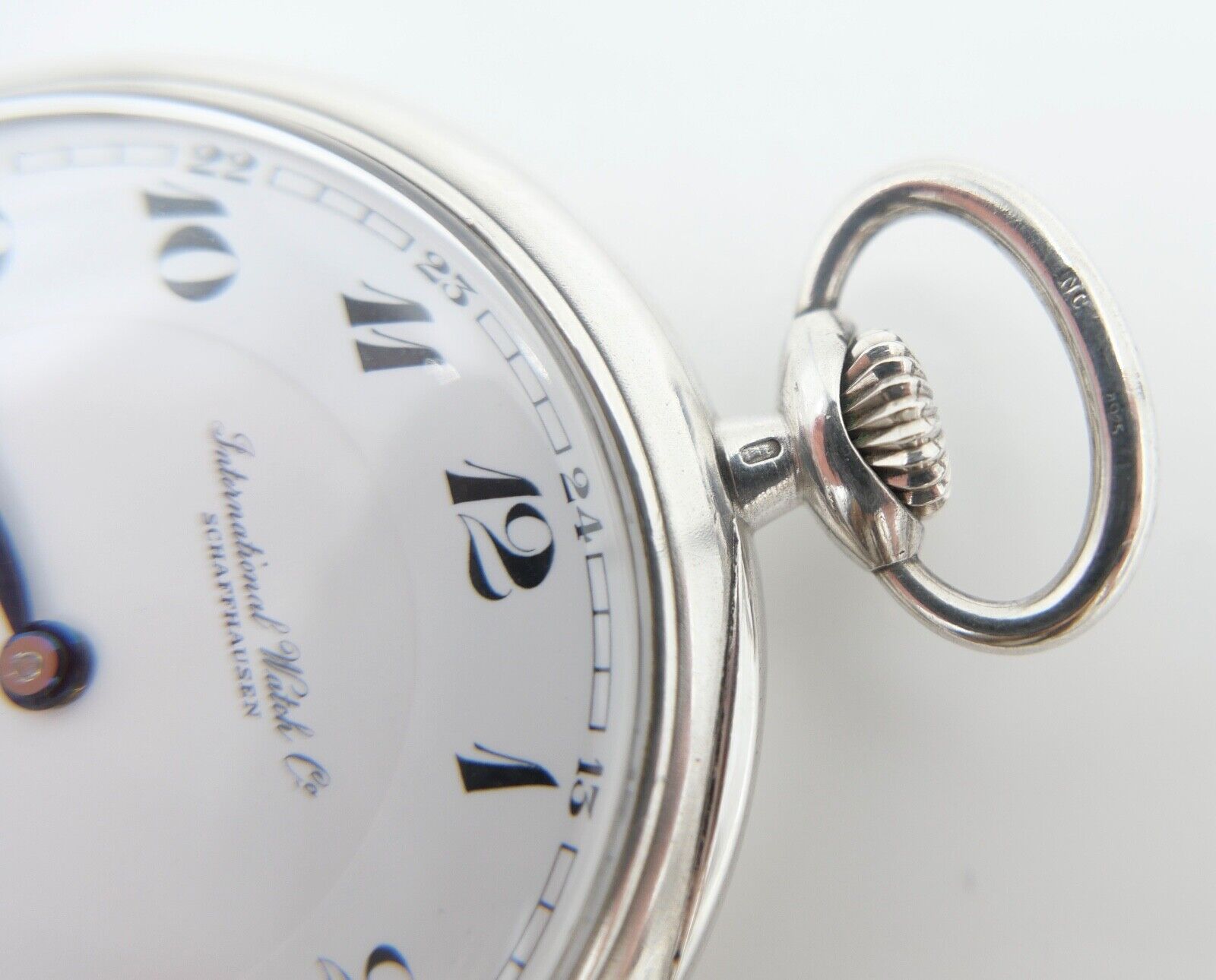 IWC Schaffhausen Taschenuhr Ø 51 mm Silber 925 52-19 H5 Probes Scafusia aus 1925 - Antikhandel-Stuttgart