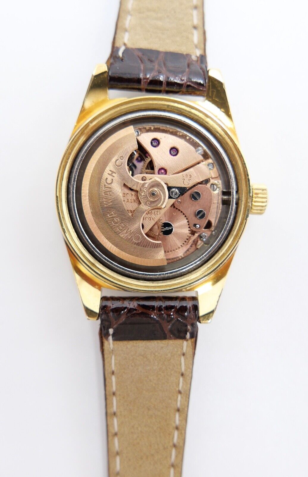 alte 60er Jahre OMEGA Geneve Damenuhr Cal. 681 Ref. 566.012 vergoldet neues Band - Antikhandel-Stuttgart