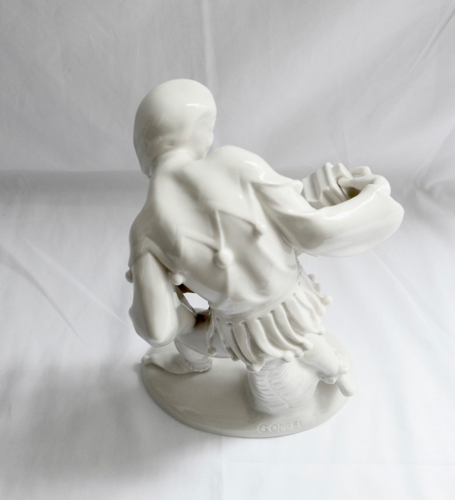 Schwarzburger Werkstätten Harlekin Figur Ziehharmonika Bandonium G. Oppel U 234