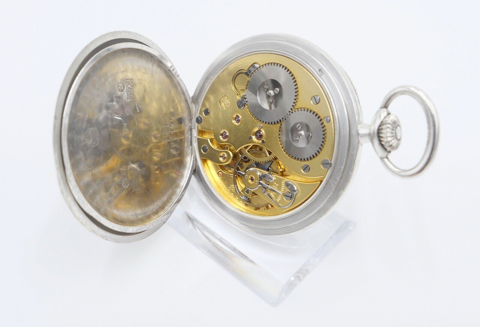 IWC Schaffhausen Taschenuhr Ø 51 mm Silber 925 52-19 H5 Probes Scafusia aus 1925 - Antikhandel-Stuttgart