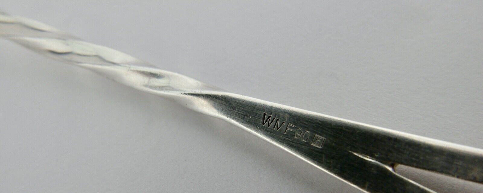 90er WMF Kelle Schöpfer Bowle versilbert langer gedrehter Stiel - Antikhandel-Stuttgart