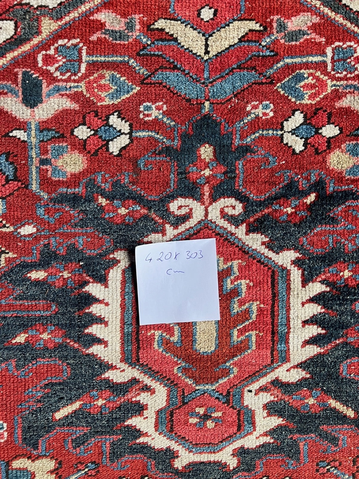 Herz Heris alter Orientteppich Perserteppich old carpet 420x303 cm