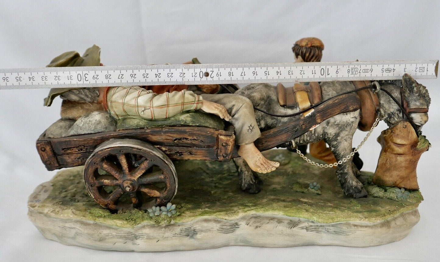 GROßE SCHWERE CAPODIMONTE Porzellan Gruppe Figur " Giacomo Scotti " 37 cm 4,1 KG - Antikhandel-Stuttgart