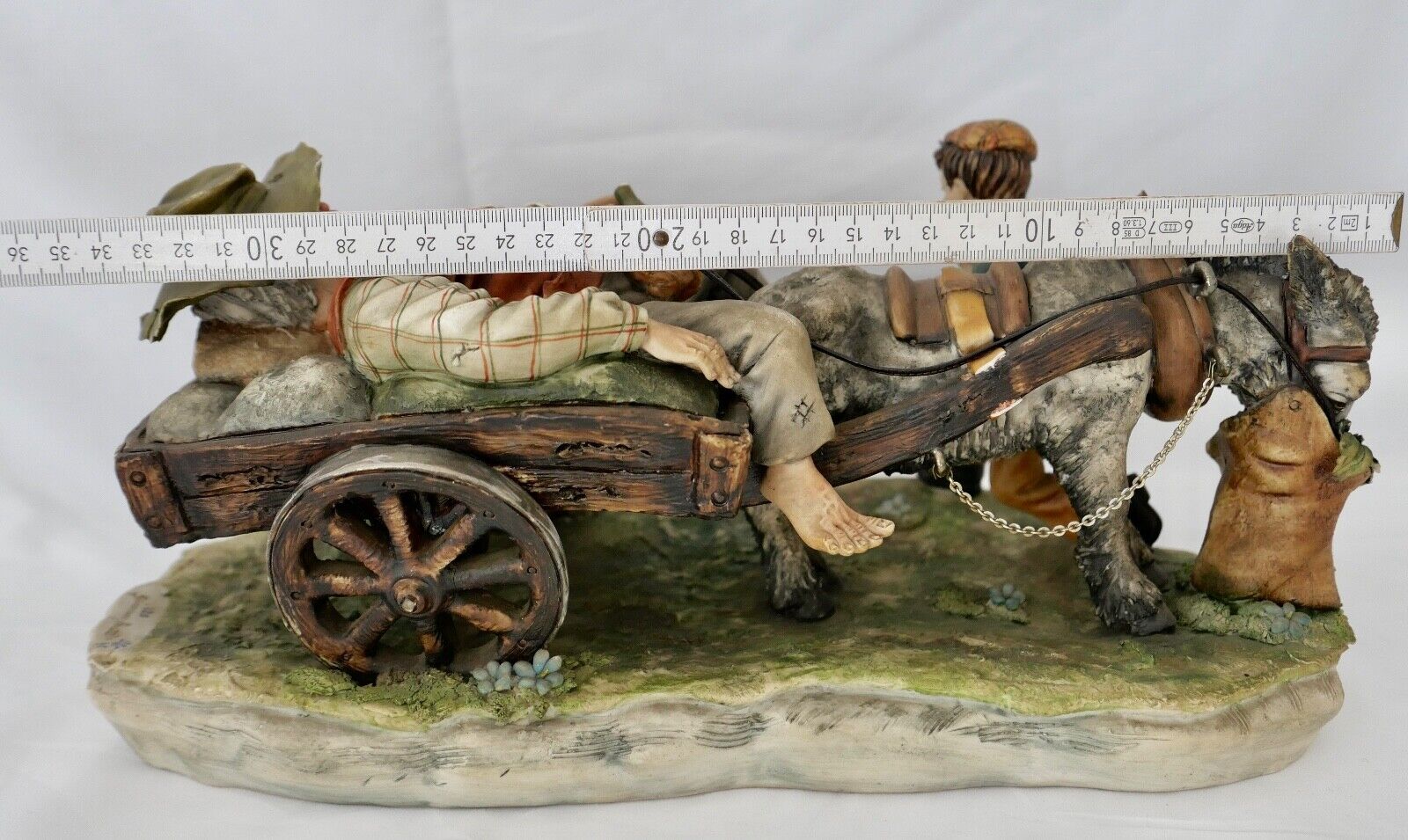 GROßE SCHWERE CAPODIMONTE Porzellan Gruppe Figur " Giacomo Scotti " 37 cm 4,1 KG - Antikhandel-Stuttgart