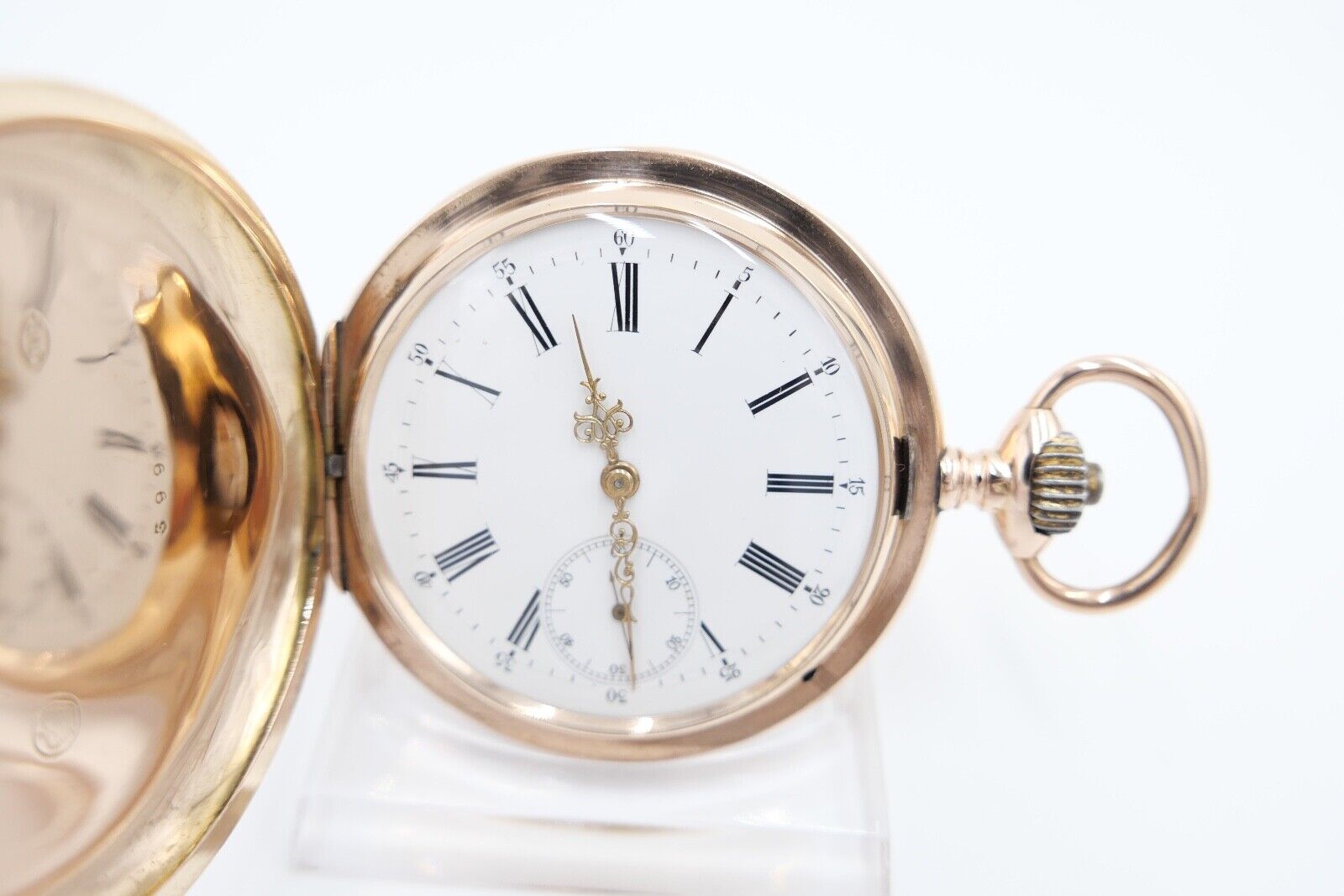 IWC Taschenuhr 585 / 14K GOLD 50mm 1894-1896 Savonette Cal. 53 - Antikhandel-Stuttgart