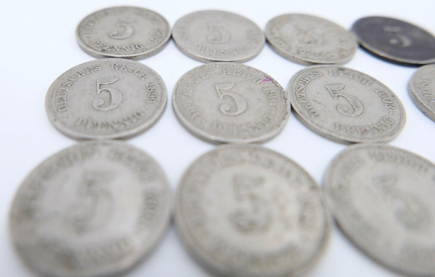 19x 5 Pfennig Kaiserreich 1894-1912 Jäger J. 12 s - vz schön - vorzüglich - Antikhandel-Stuttgart