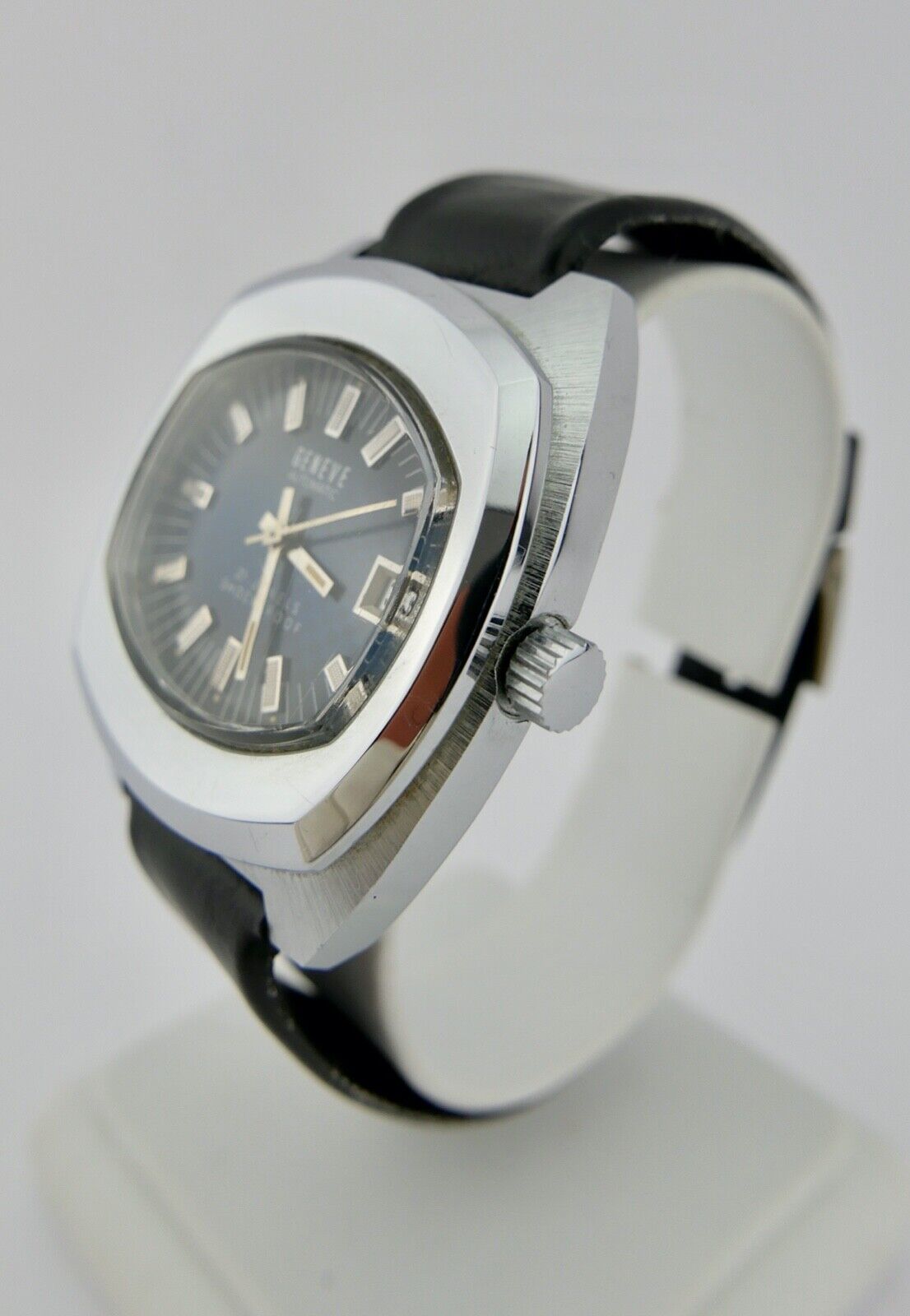 GENEVE Automatic Herren Armbanduhr INT 7522/3 Duromat ZB blau sehr selten NEUwer - Antikhandel-Stuttgart