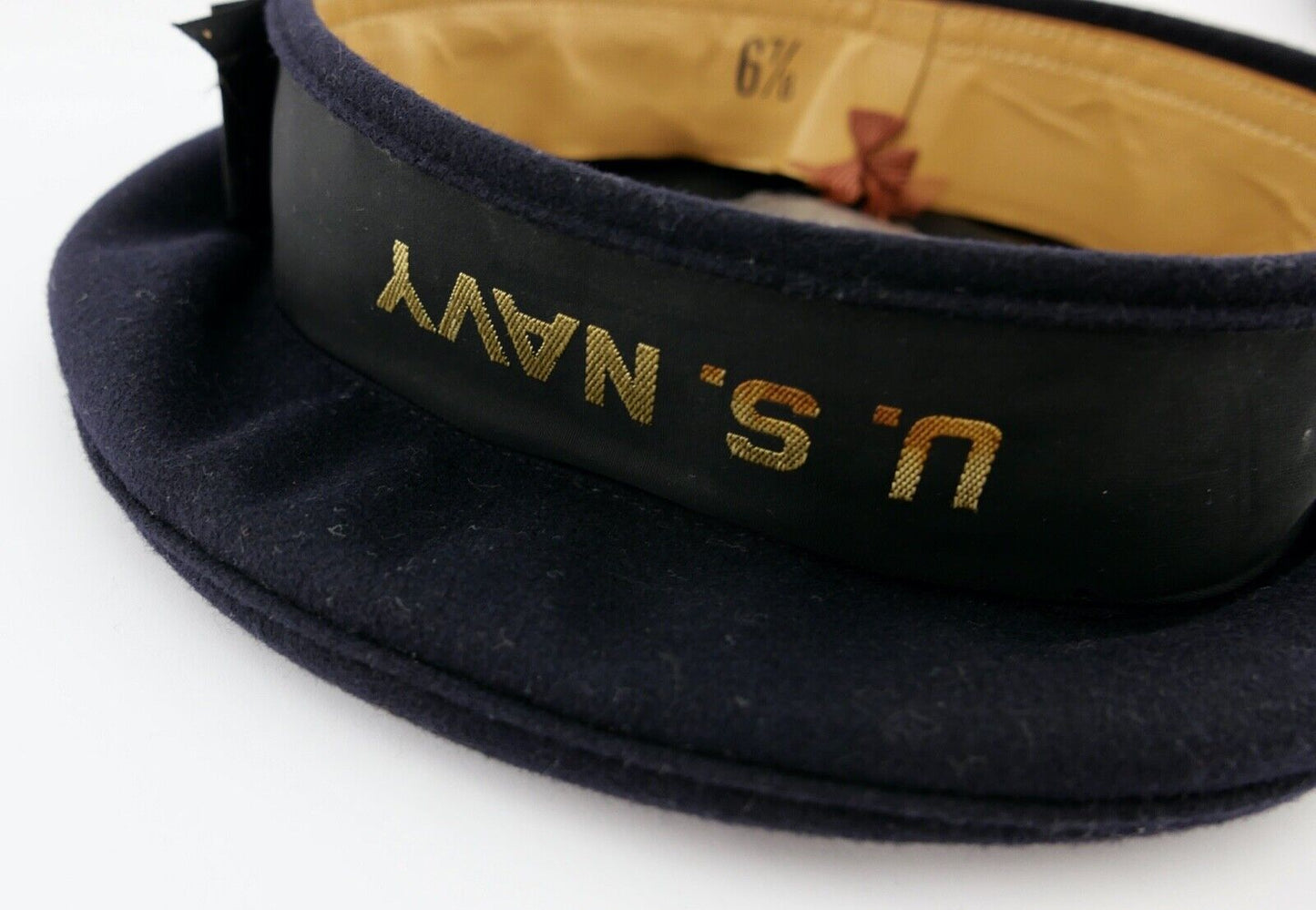 U.S. Navy Beret WW2 WK2 Original Sailors Flat Hat 6 7/8 - Antikhandel-Stuttgart