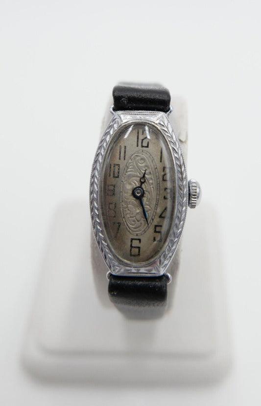 Antike Jugendstil 1920er Jahre Gold Damenuhr ( DEFEKT ) PARFIS WATCH SWISS 20 Kt - Antikhandel-Stuttgart