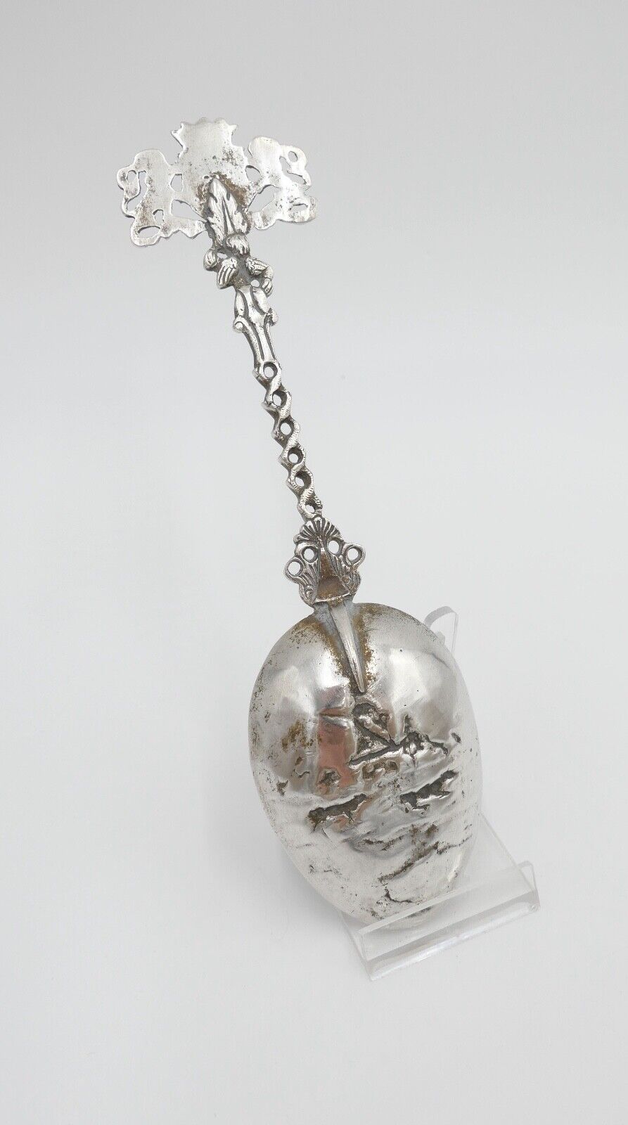 Löffel Arnhem / Niederlande Stadtwappen Silber 800 Halbmond Krone 58,1 Gr - Antikhandel-Stuttgart