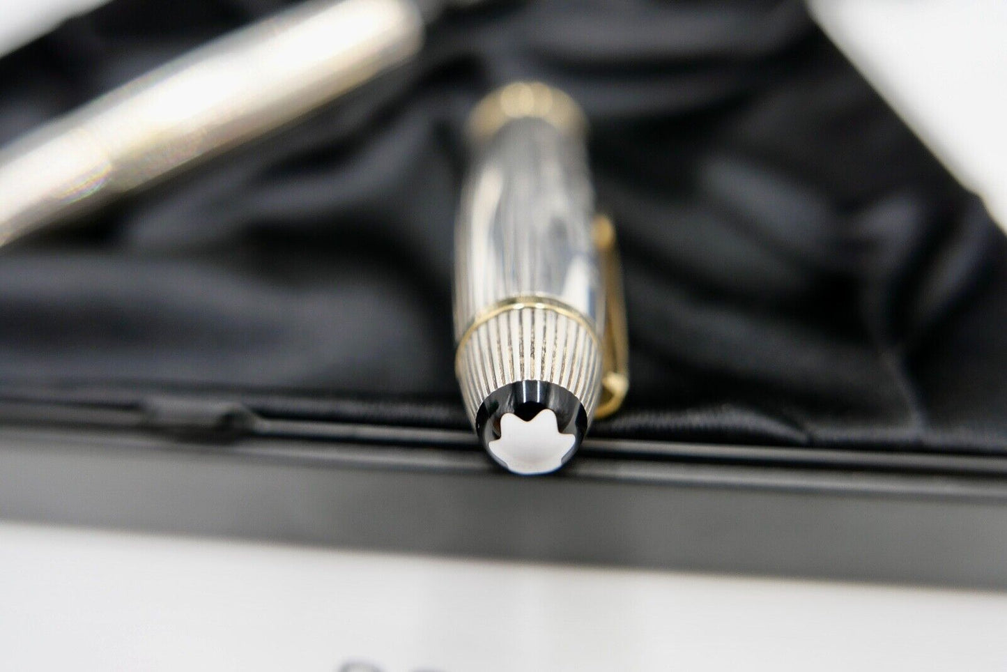 MONTBLANC Kolbenfüller Solitaire Le Grand MEISTERSTÜCK 1468 Silber GETRAG WHEEL - Antikhandel-Stuttgart