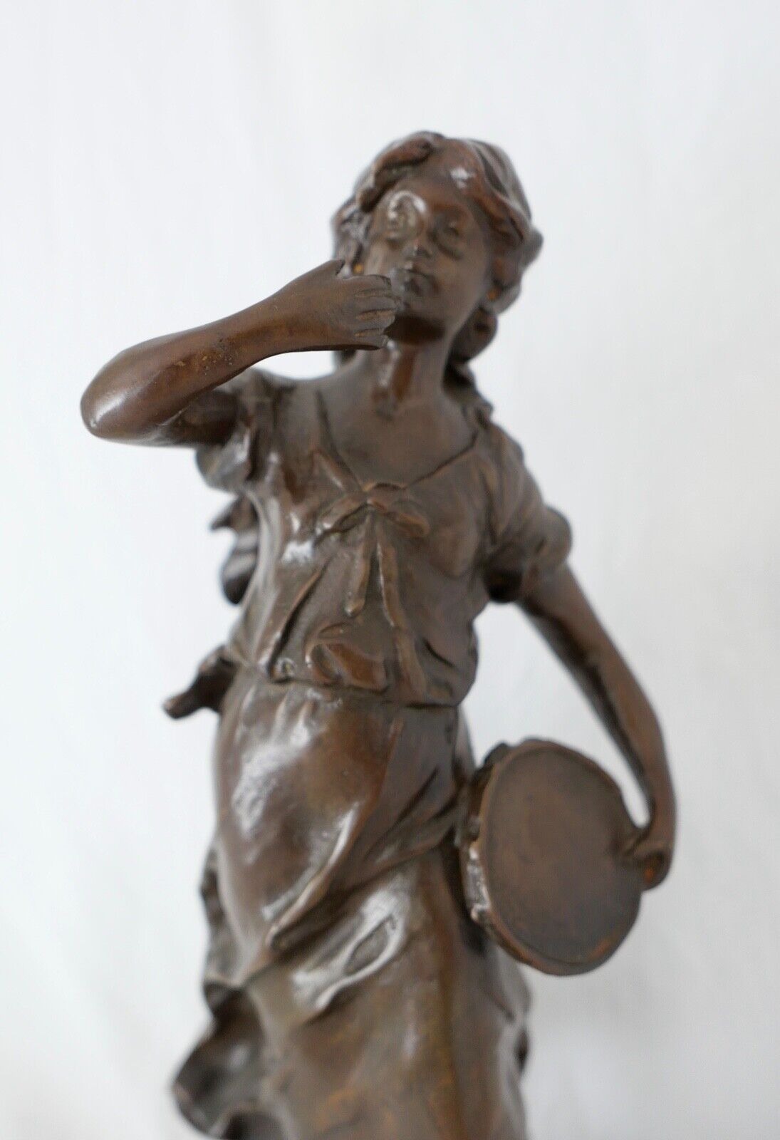 Antike Bronze Figur Skulptur " L & F Moreau " 37 cm um 1900 - Antikhandel-Stuttgart