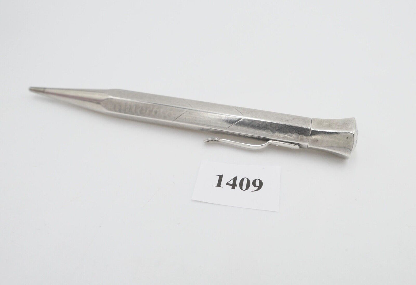 alter Bleistift aus Silber 835 vintage mit Monogramm MM / WW - Antikhandel-Stuttgart