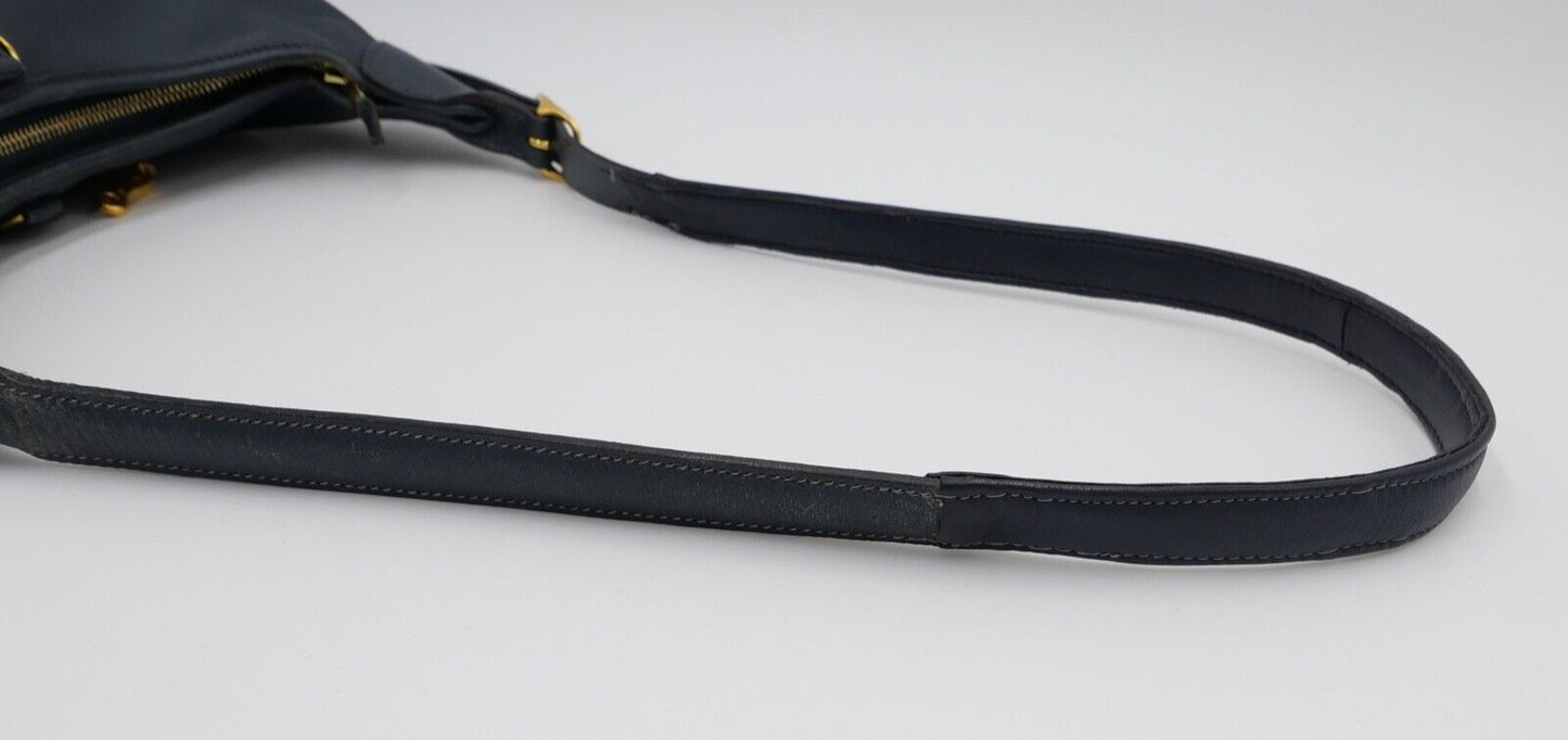 Original HERMÈS HERMES Paris Vintage Marine Blau Leder Damen Handtasche 30x30cm - Antikhandel-Stuttgart