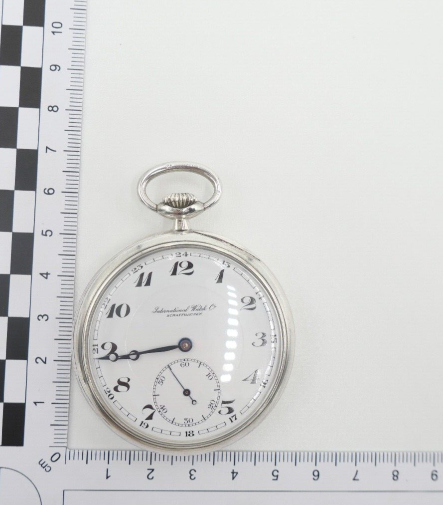 IWC Schaffhausen Taschenuhr Ø 51 mm Silber 925 52-19 H5 Probes Scafusia aus 1925 - Antikhandel-Stuttgart