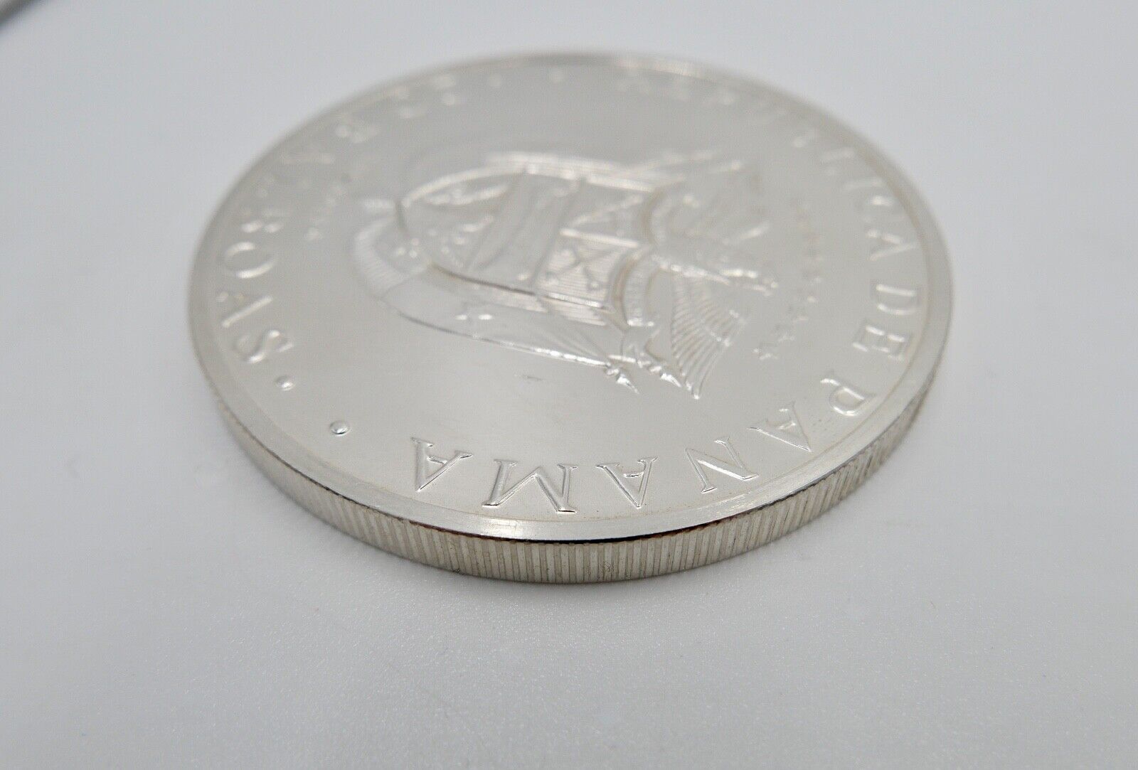 20 Balboas Republic Panama 1973 Simon Bolivar 129,59 Gramm 925 Silber XXL - Antikhandel-Stuttgart