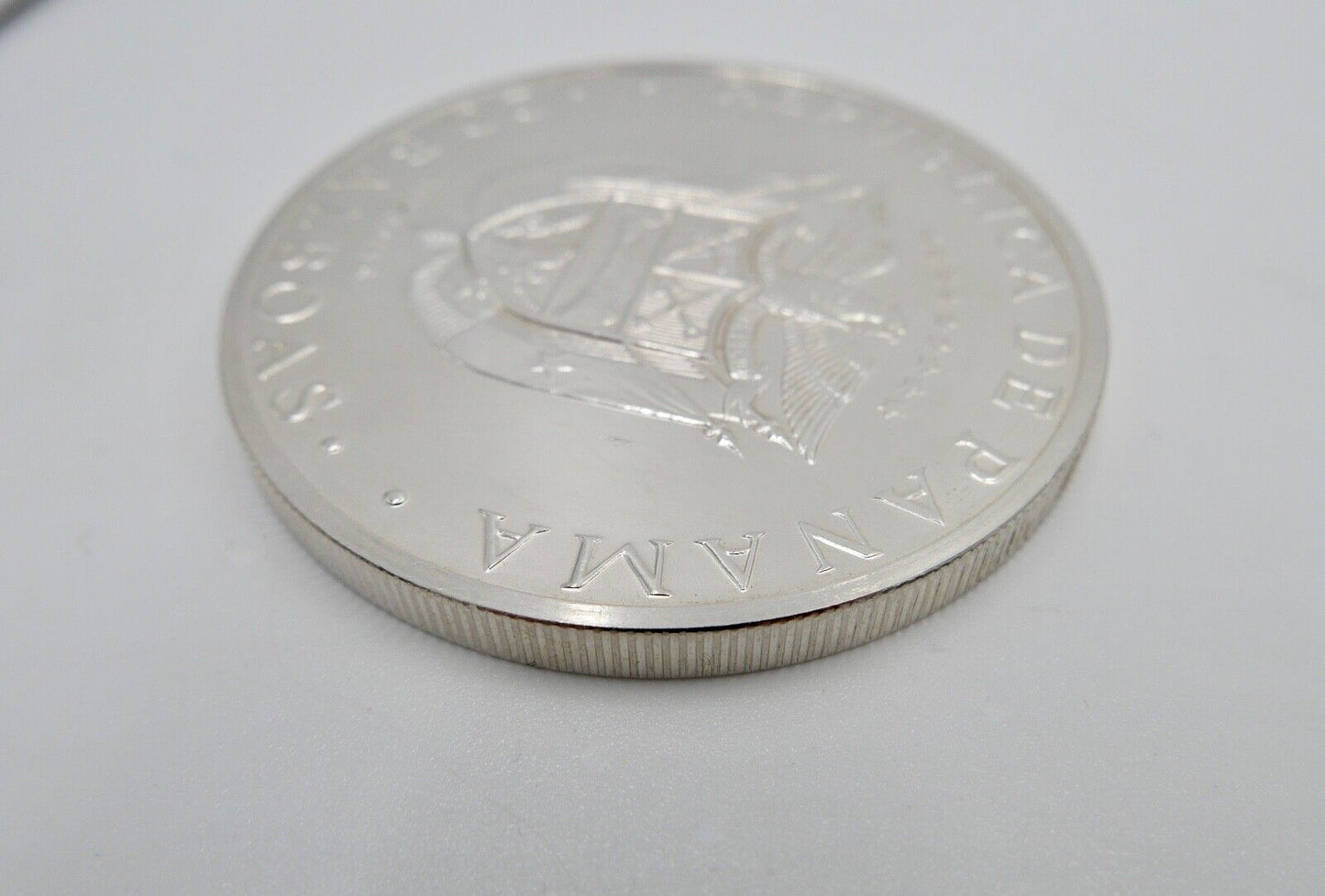 20 Balboas Republic Panama 1973 Simon Bolivar 129,59 Gramm 925 Silber XXL - Antikhandel-Stuttgart