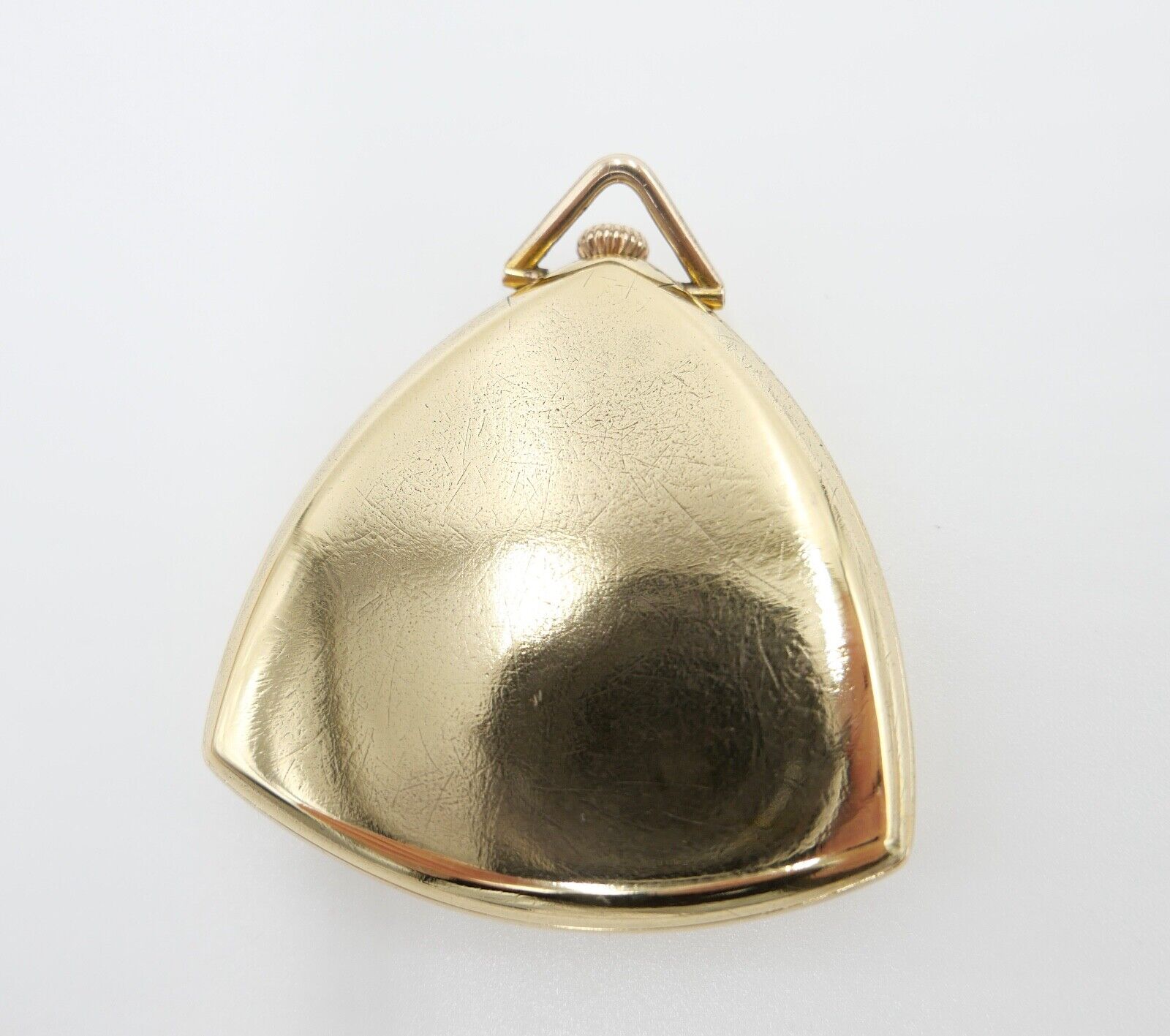 Taschenuhr Seltene Dreieckige LANCO vergoldet pocket watch Dreieck Plaque Or - Antikhandel-Stuttgart