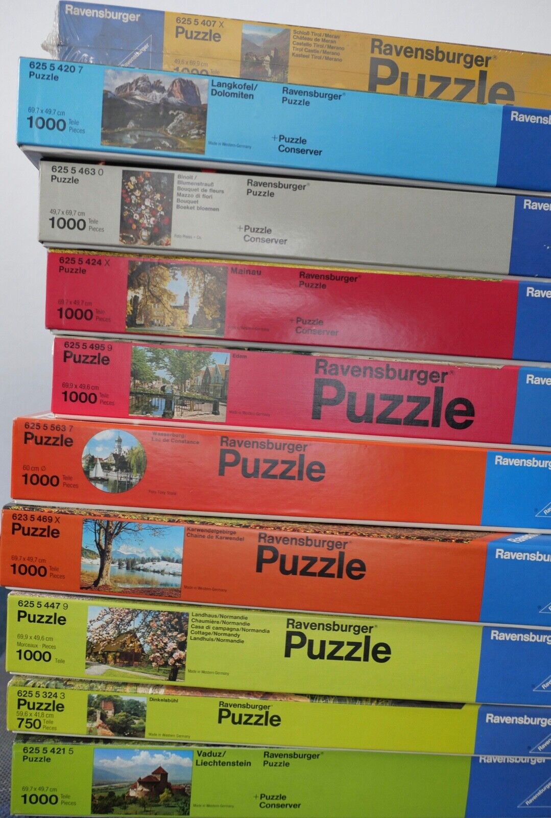 Posten / Konvolut alter RAVENSBURGER Puzzle 19 Stück vollständig (auch einzeln) - Antikhandel-Stuttgart