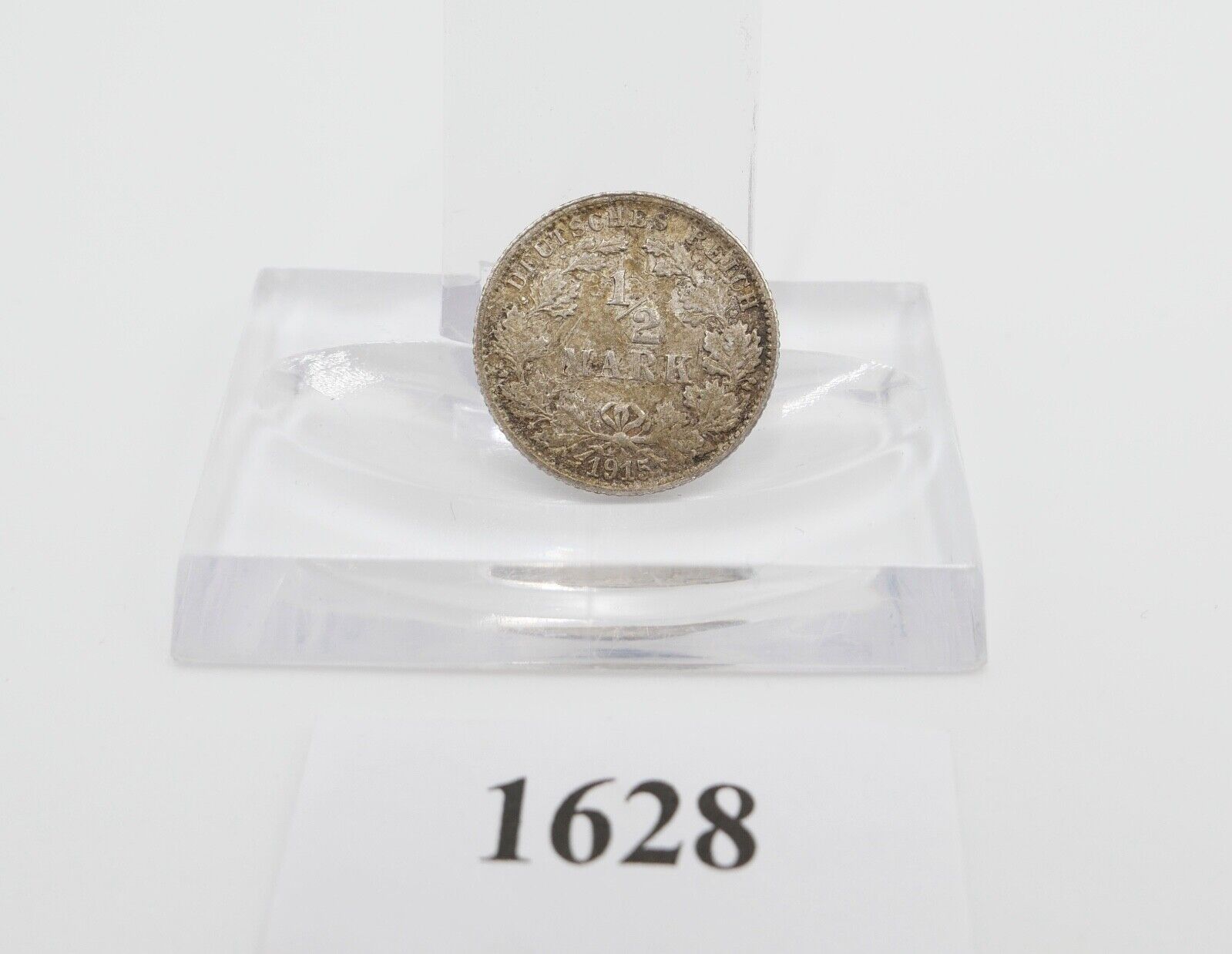 1/2 Mark Kaiserreich 1915 F FEHLPRÄGUNG Silber Jäger J.16 VZ-STG - Antikhandel-Stuttgart