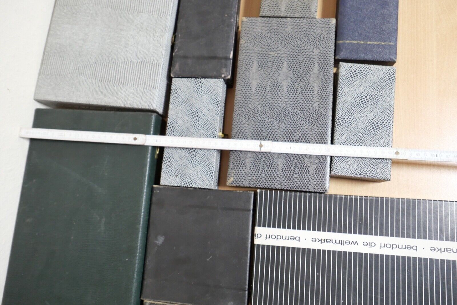 Konvolut antik alte Besteckkasten Aufbewahrung BERNDORF WENZ SCHILLING MAYER - Antikhandel-Stuttgart