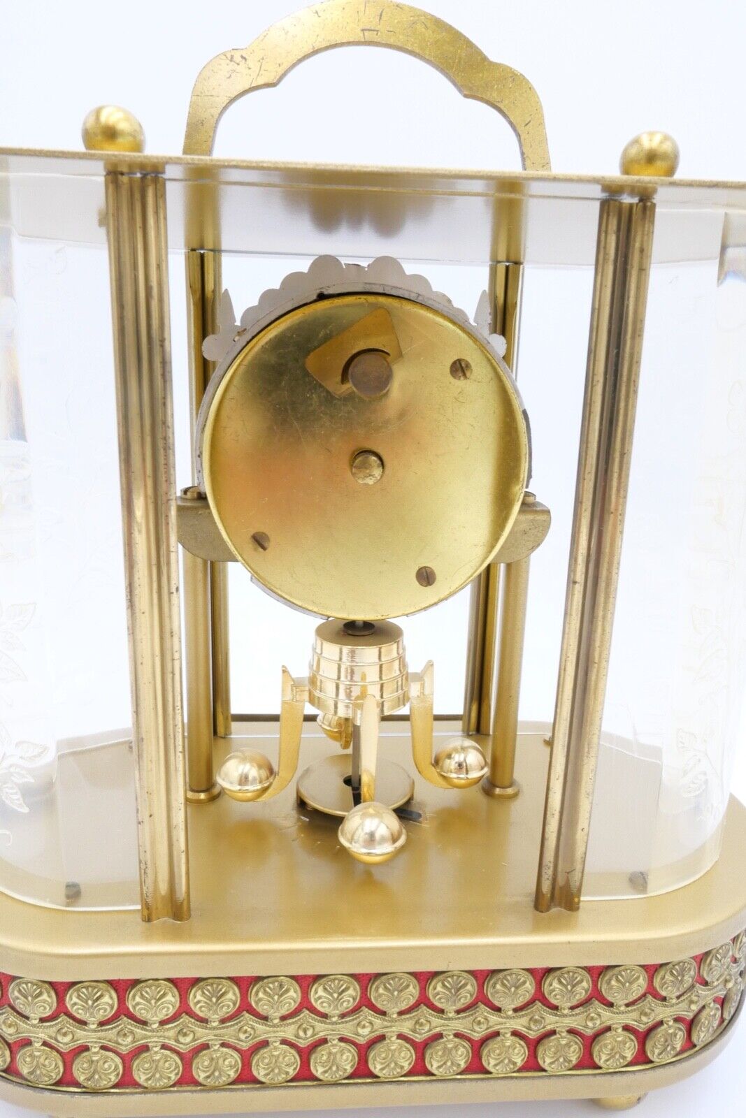 1950 SCHMID Spieluhr Jahresuhr 8 Tage Vintage Musik Kusswalzer Drehpendeluhr - Antikhandel-Stuttgart