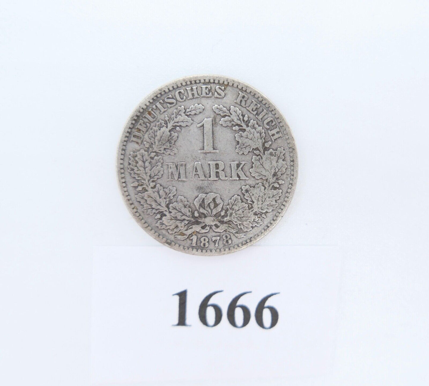 1 Mark Deutsches Reich 1878 F Jäger J.9 ss-vz sehr schön - vorzüglich Silber - Antikhandel-Stuttgart