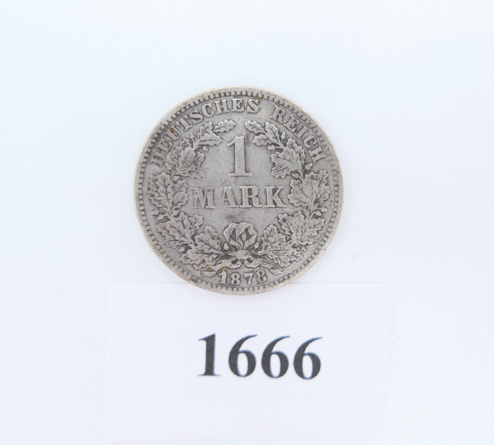 1 Mark Deutsches Reich 1878 F Jäger J.9 ss-vz sehr schön - vorzüglich Silber - Antikhandel-Stuttgart