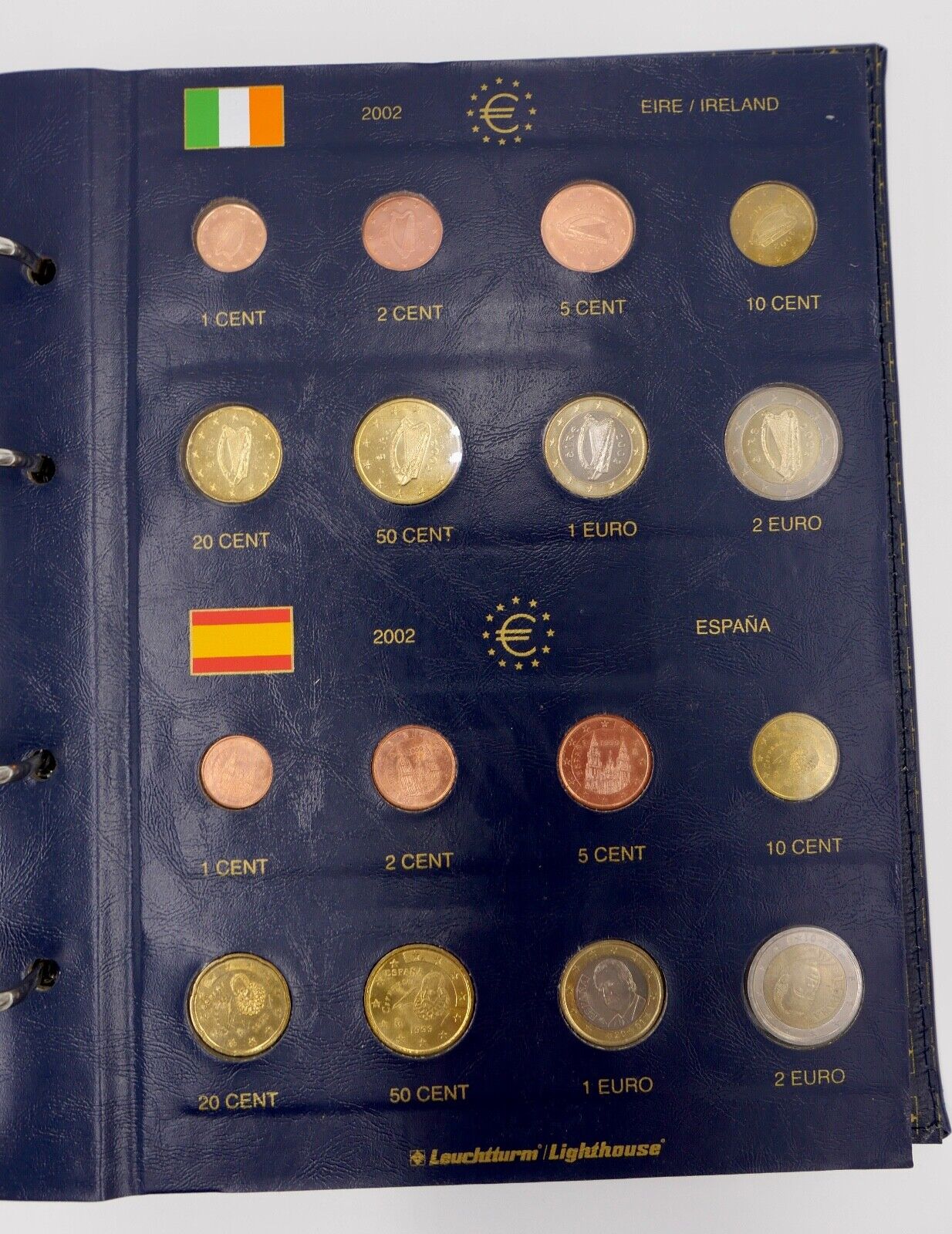 13 Länder Euro Münzen Slowenien Belgien Spanien Frankreich Griechenland 2002 - Antikhandel-Stuttgart