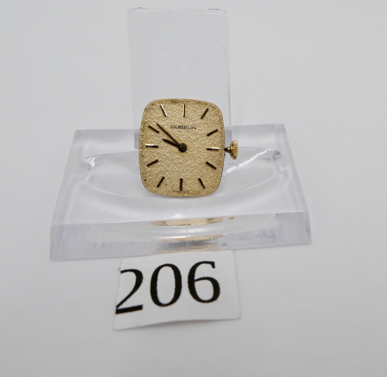 LÄUFT Gübelin Cal ETA 2512 Uhrwerk Ziffernblatt Zeiger Krone voll funktionsfähig - Antikhandel-Stuttgart