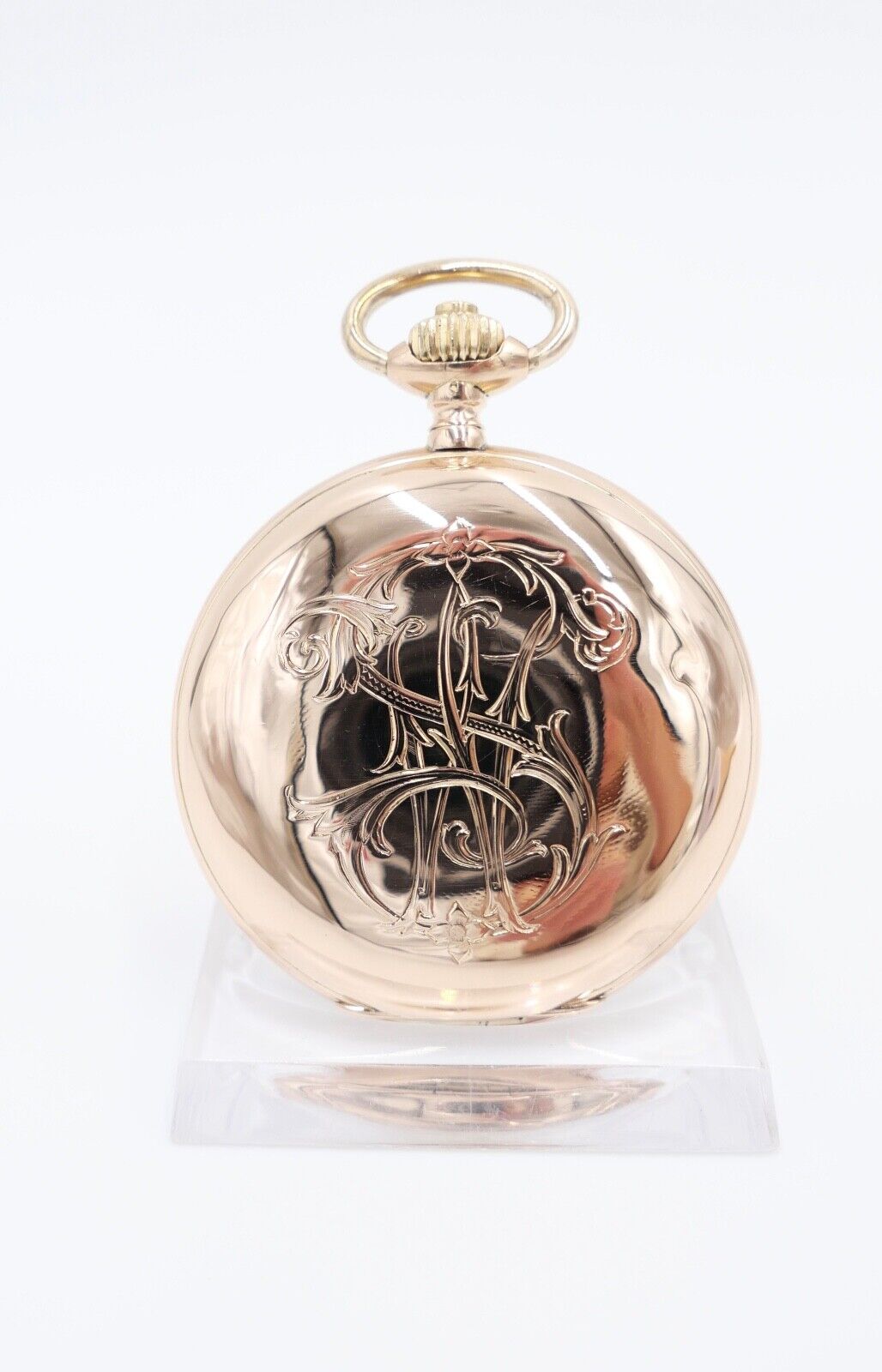 IWC Taschenuhr 750 / 18K GOLD 51mm 1894 / 1895 SW WS Savonette 2 Zeitzonen - Antikhandel-Stuttgart