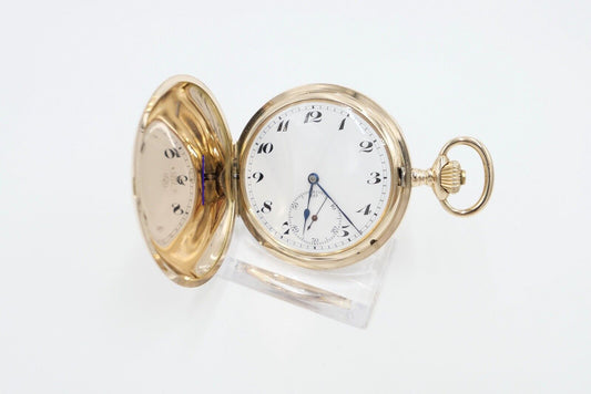 IWC Savonette Taschenuhr 585 / 14K GOLD 51mm 1916-1920 Cal.53 H6 Probus Scafusia - Antikhandel-Stuttgart