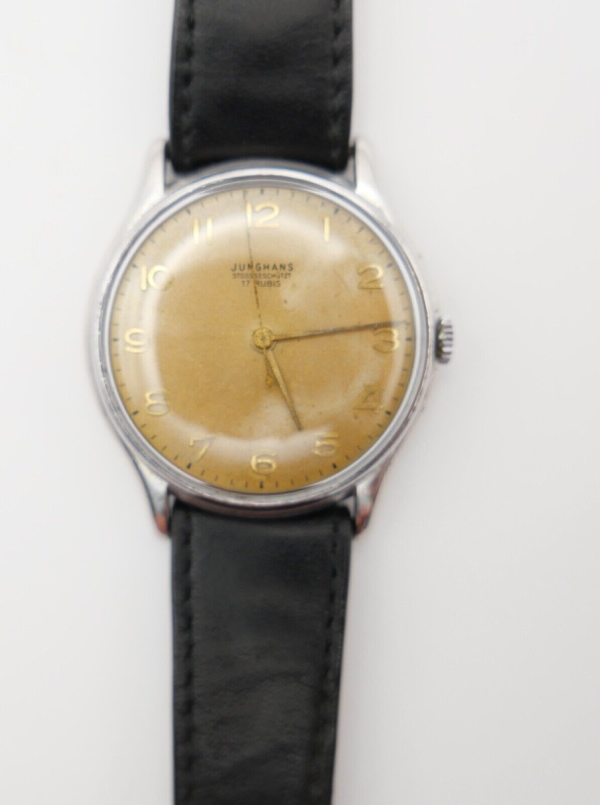 Junghans Cal. J80 Herren Armbanduhr 1950er Jahre Ref. 680.72 - Antikhandel-Stuttgart
