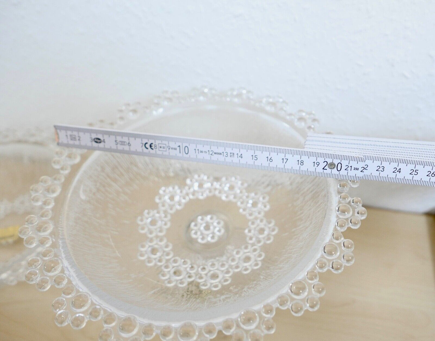 Großes BEYER Bleikristall Set Service Schalen Platte Perlen Motiv 20 Teile - Antikhandel-Stuttgart