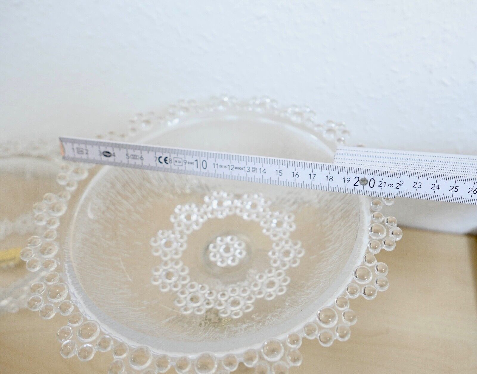 Großes BEYER Bleikristall Set Service Schalen Platte Perlen Motiv 20 Teile - Antikhandel-Stuttgart