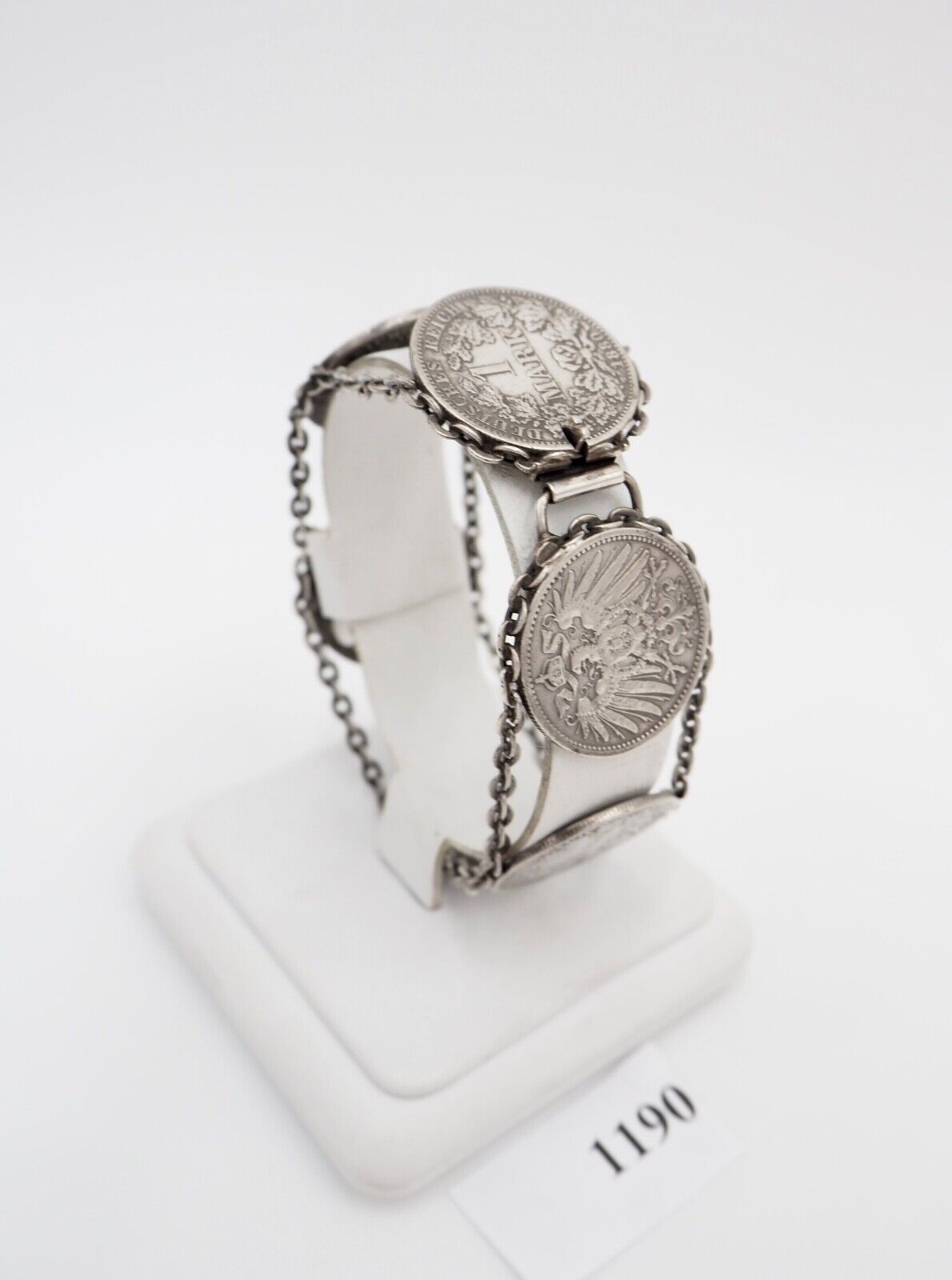 Silber 835 Armband Reichsmark 41,3 gr. A 1875 1887 1180 1900 1876 J - Antikhandel-Stuttgart