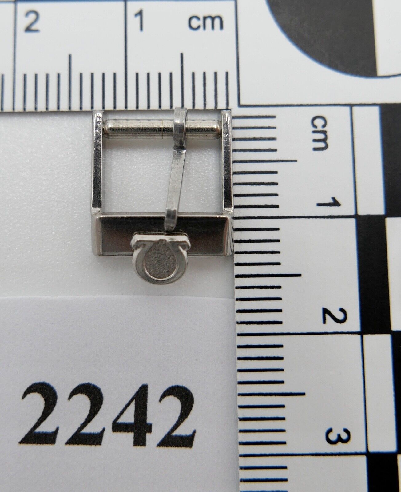 ORIGINAL alte OMEGA Dornschließe EDELSTAHL Armbanduhr 10mm CLASP BUCKLE - Antikhandel-Stuttgart