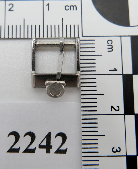 ORIGINAL alte OMEGA Dornschließe EDELSTAHL Armbanduhr 10mm CLASP BUCKLE - Antikhandel-Stuttgart