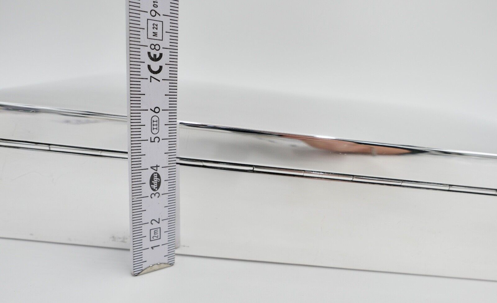 Zigarren Box Dose Kiste 835 S.F. Silber " C&A DINKELACKER " von Weihnachten 1950 - Antikhandel-Stuttgart