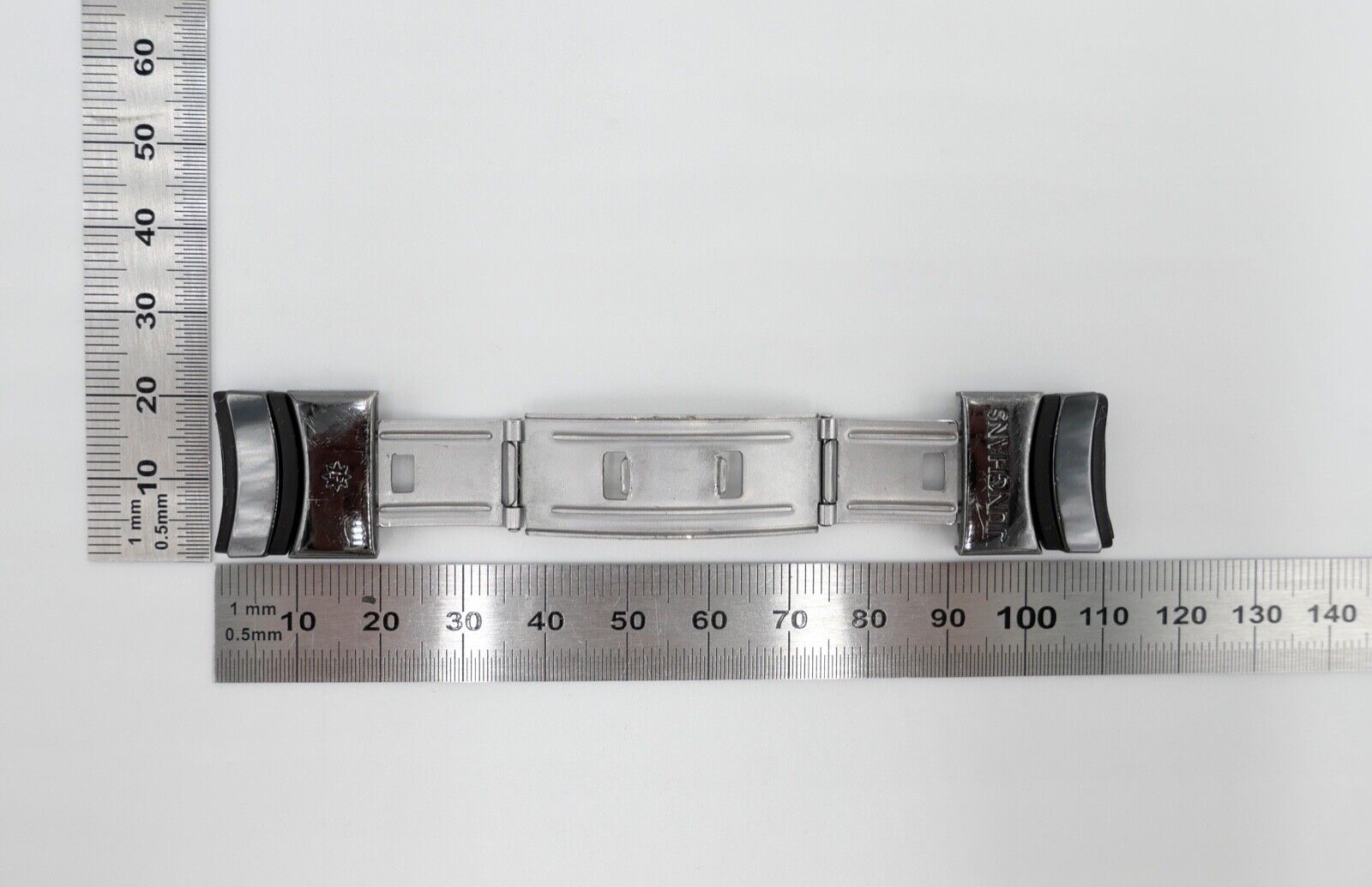 Faltschließe Junghans Mega Ceramic Armbanduhr Keramik Erstatzteil 018 - Antikhandel-Stuttgart