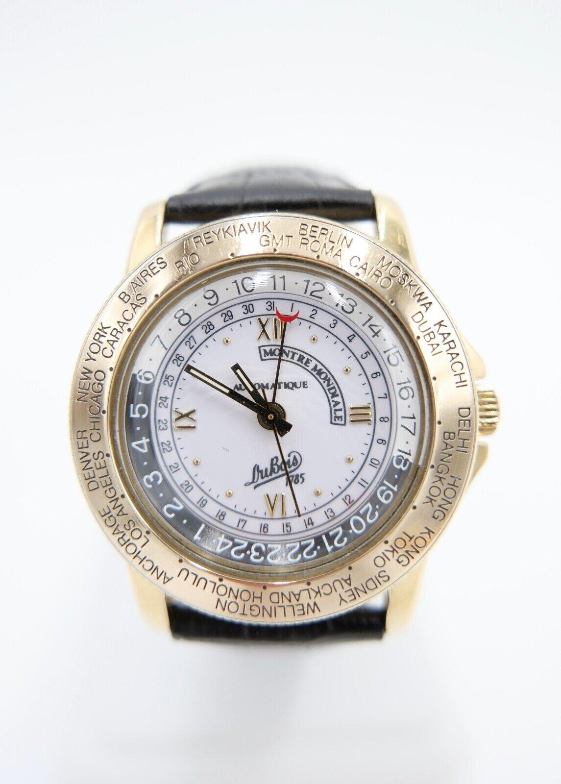 VINTAGE DuBois 1785 Montre Mondiale Weltzeit 37mm Cal. 165D limitiert Nr. 955 - Antikhandel-Stuttgart