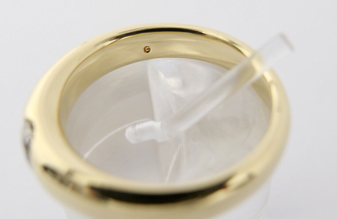 Massiver Solitär Gelbgold Damen Brillant Ring 0,46 Ct 750 18K Gr.59 SI - E - Antikhandel-Stuttgart