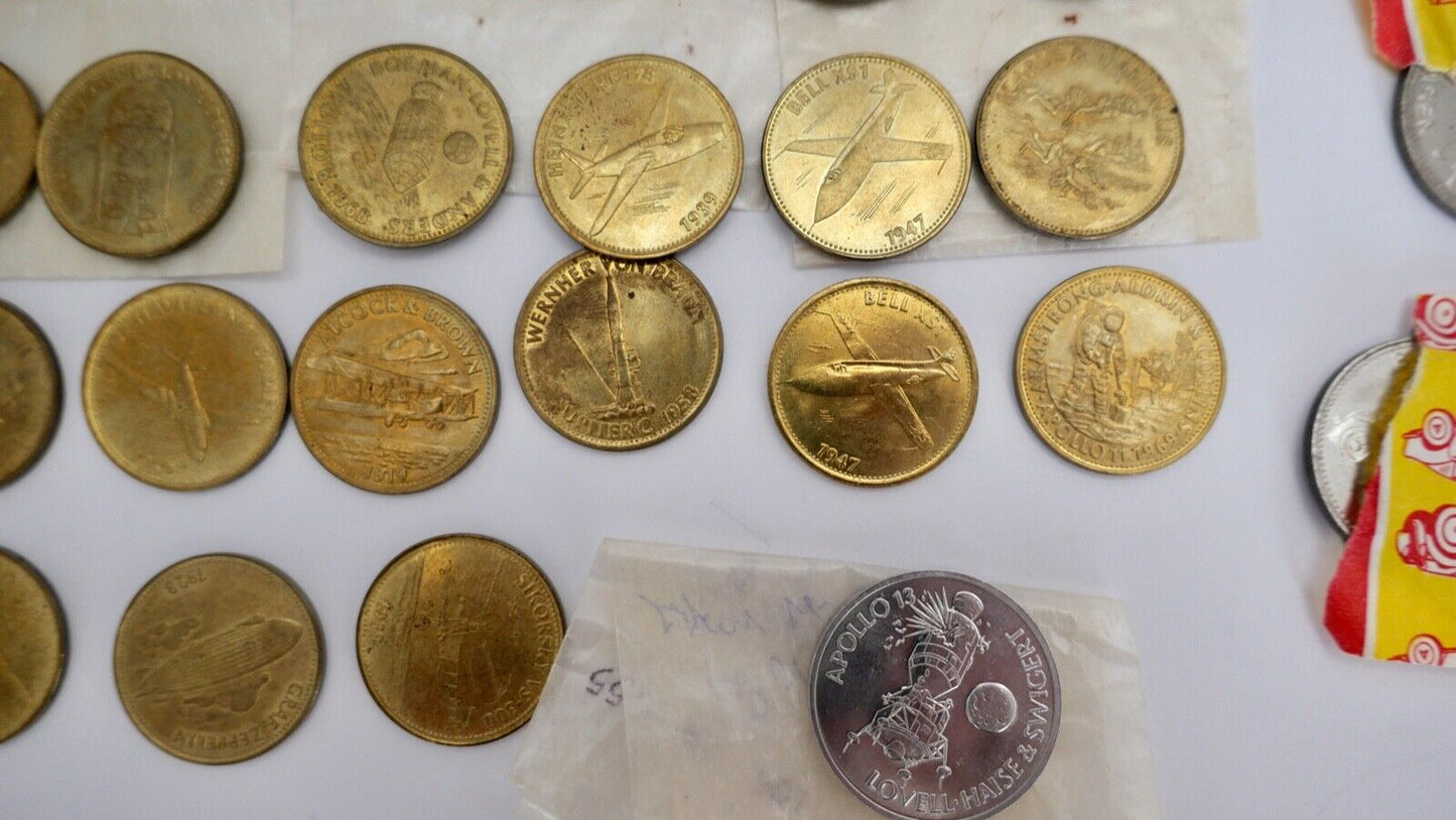 SHELL Mexico Sportwagen Eroberung des Himmels Konvolut LOT Münzen Medaillen OVP - Antikhandel-Stuttgart