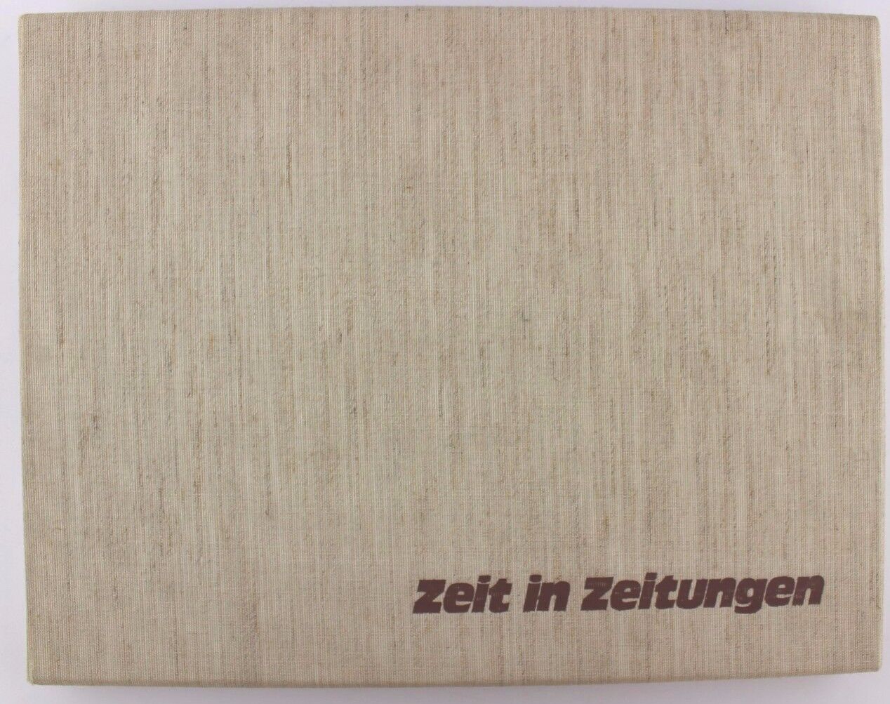 ZEIT IN ZEITUNG Mappe Schünemann Verlag Bremen 1974 Begrüßungs Mappe alt Zeitung - Antikhandel-Stuttgart