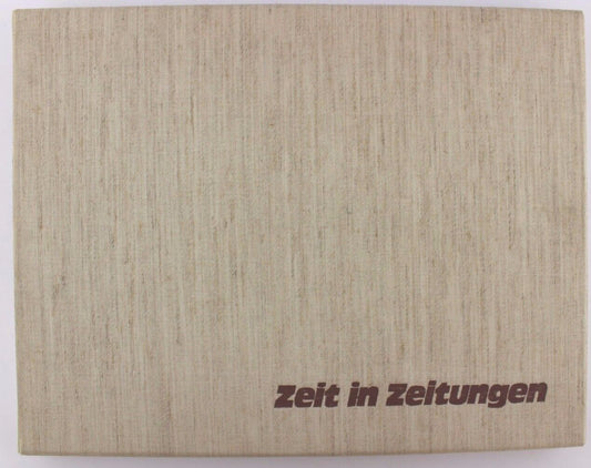 ZEIT IN ZEITUNG Mappe Schünemann Verlag Bremen 1974 Begrüßungs Mappe alt Zeitung - Antikhandel-Stuttgart